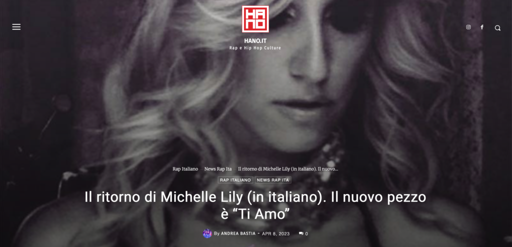 Il Ritorno di Michelle Lily (In Italiano) su Hano.it